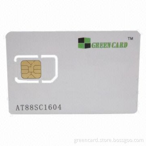 Contact IC Card with 1KB Read/Write Memory Status, Made of PVC Material